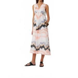 NEW MARIA CHER carranza maren midi dress in pastel hue